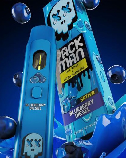 packman disposable blueberry diesel